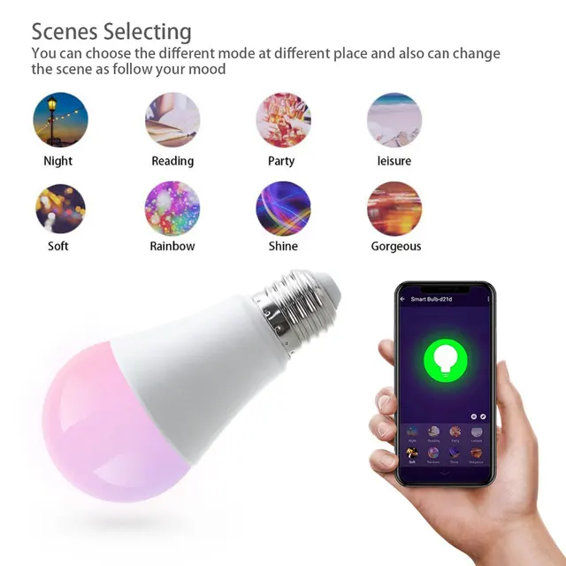 LED Smart Wi-Fi Bulb with 16 million colours