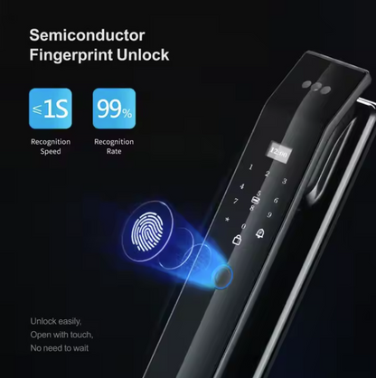 Tuya Smart Wi-Fi Remote Fingerprint Lock with 3D Face & Intercom