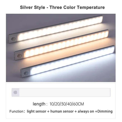 Induction LED Bar Light, 60cm LED Light Bar, Motion Sensor LED Light, Under-Cabinet LED Light, Energy-Efficient LED Bar, Smart LED Lighting, Induction Light Bar 60cm, LED Light with Motion Detection, Automatic LED Bar Light, LED Strip for Closets