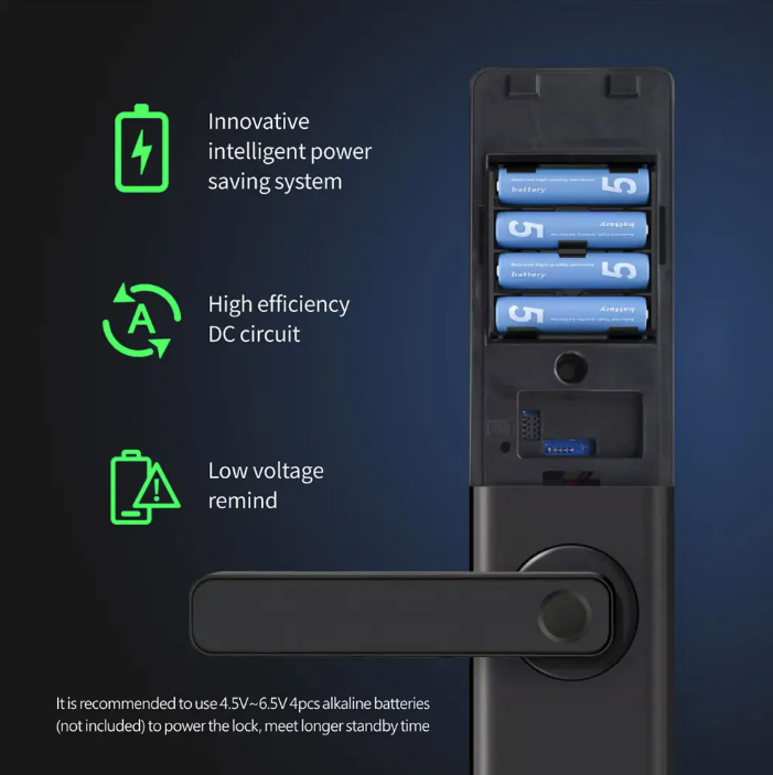 Remote Control Fingerprint/app/password Smart Wi-Fi Door Lock