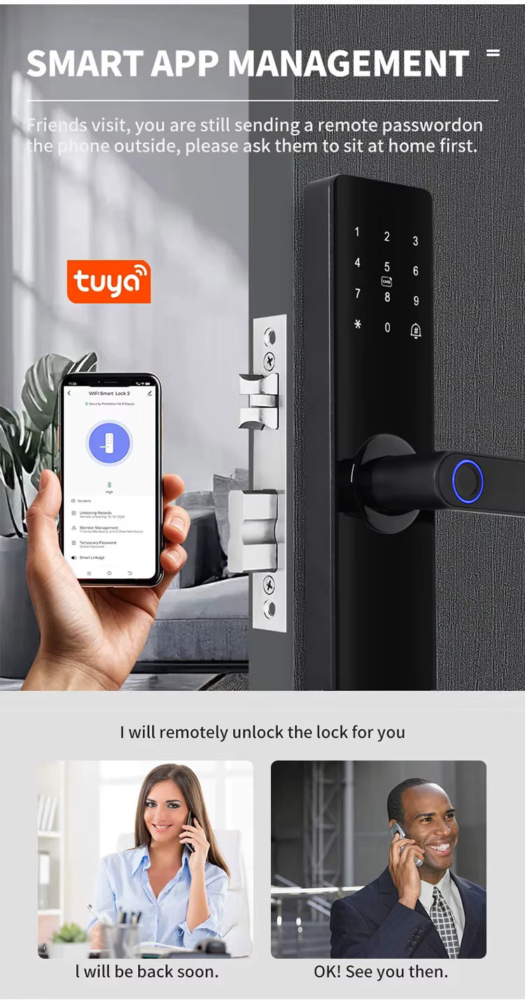 Biometric Smart Fingerprint Door lock Z17-ty