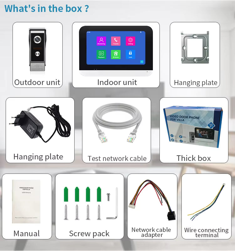 Motion Detection 1080P 2.0mp Smart Video Doorbell With Wi-Fi