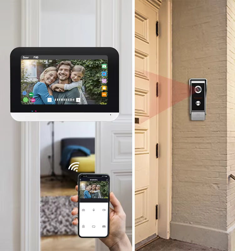 Motion Detection 1080P 2.0mp Smart Video Doorbell With Wi-Fi