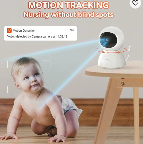 Smart 2.0MP Nanny Cam Baby Monitor with PTZ, Temperature and Humidity Sensor & Lullabies