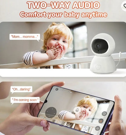 Smart 2.0MP Nanny Cam Baby Monitor with PTZ, Temperature and Humidity Sensor & Lullabies