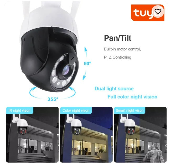 Tuya Smart 3.0MP waterproof PTZ camera