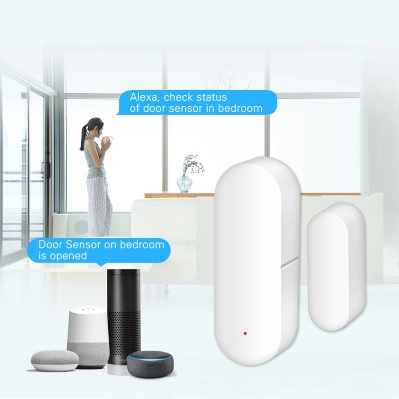 Smart Wi-Fi Door/Window Sensor with App Notification Alert.