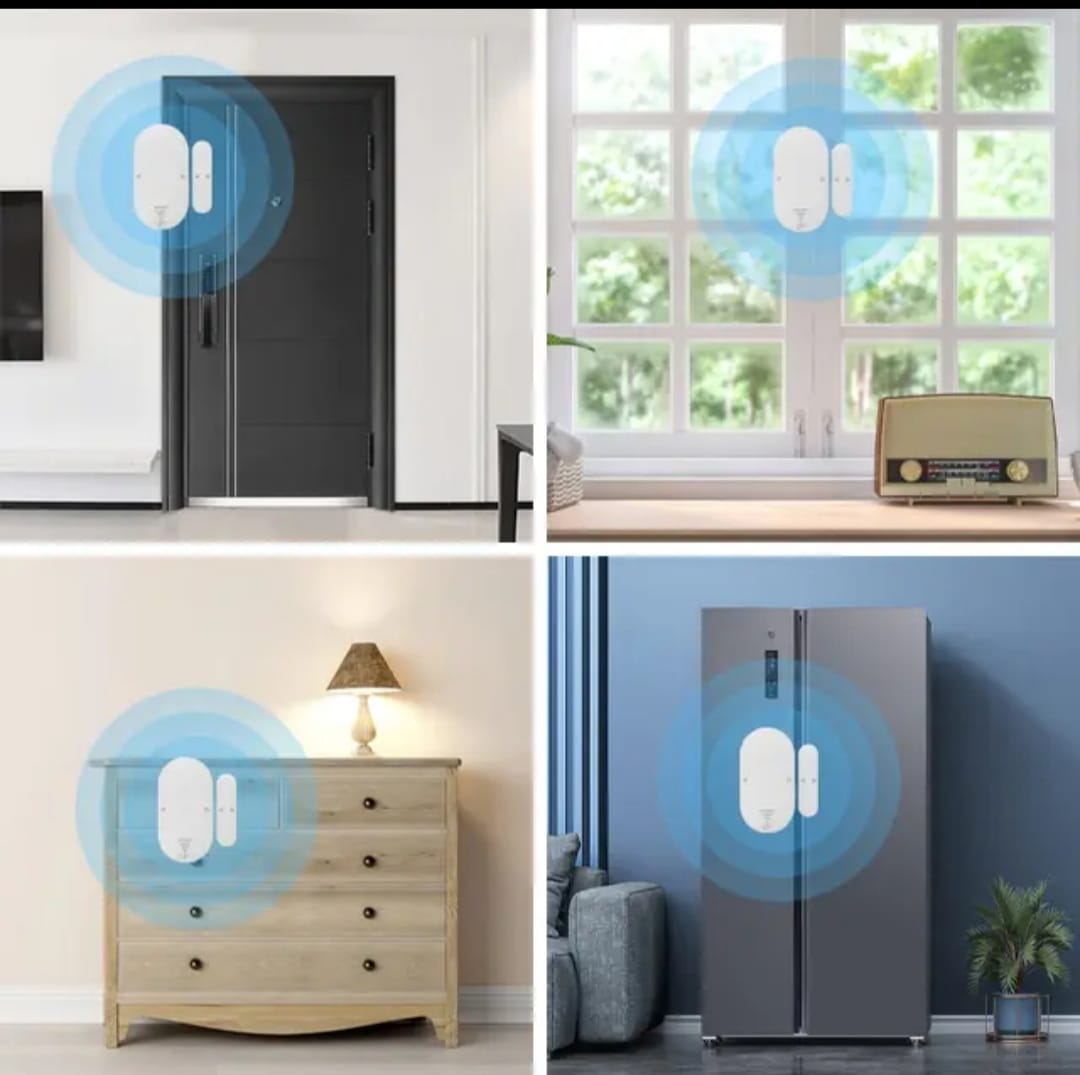Smart Wi-Fi Door/Window Sensor with App Notification Alert.