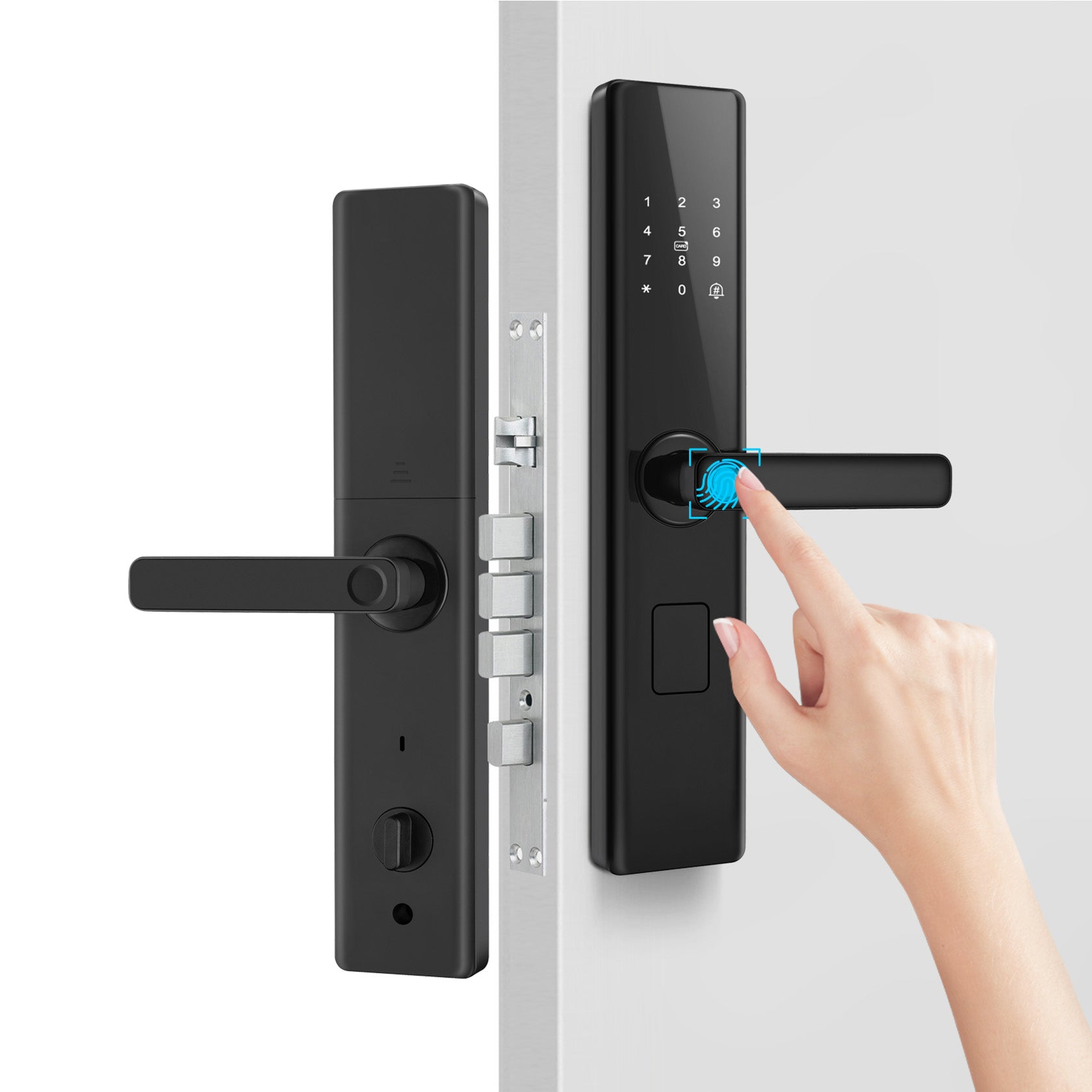 Tuya Smart WiFi Remote Control Fingerprint/app/password Door Lock PST-Z13-TY