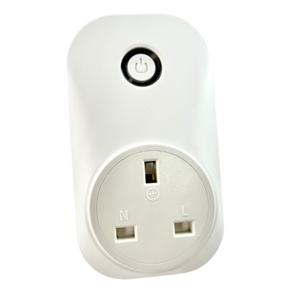 UK WiFi Smart Plug Socket with Metering works with Amazon Alexa, Google Home, Tuya, Smart Life Apps, 10A with Timer & Schedule functions