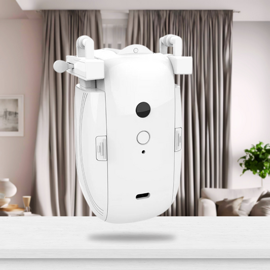 Motorized Automatic Curtain Opener Smart Robot Motor pair for Curtain Rods and Rails.