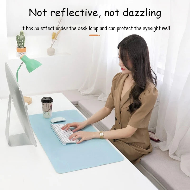 Large Size Office PU Leather Waterproof Desk Mat