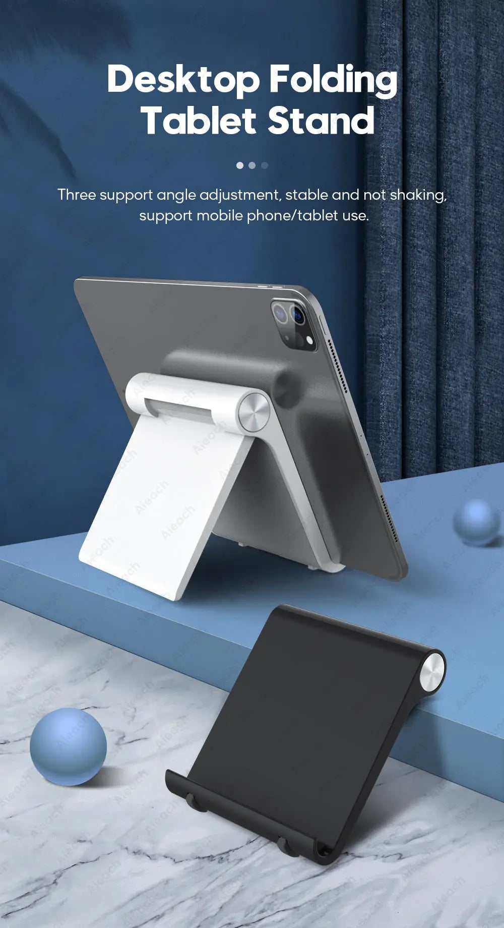 Tablet Phone Stand iPad Stand For iPad Pro iPhone Adjustable Desktop Tablet Support Phone Holder