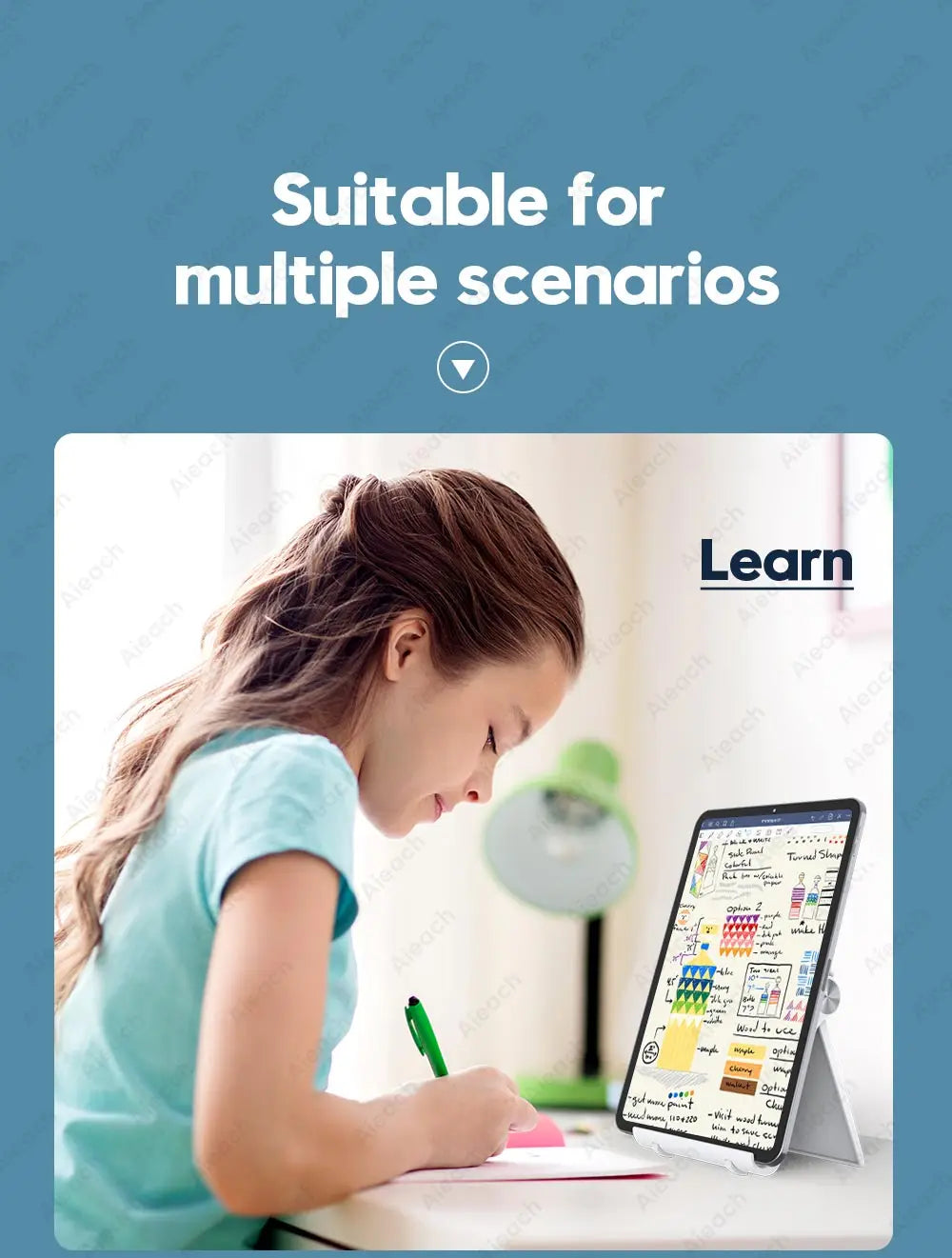 Tablet Phone Stand iPad Stand For iPad Pro iPhone Adjustable Desktop Tablet Support Phone Holder