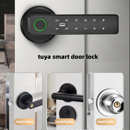 Electronic Smart Door Lock, Biometric Camera Door Lock, Fingerprint Door Lock, Smart Card Door Lock, Password Key Unlock Door Lock, Advanced Home Security Lock, Smart Lock with Camera, Multi-Access Door Lock, Secure Smart Door Lock, High-Tech Door Lock