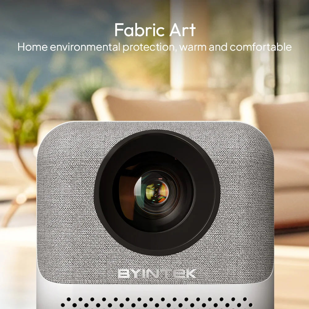 BYINTEK LOVE U4 Projector, 4K Portable Projector, Smart Wifi Projector, Android 9.0 Projector, Full HD 1080P Projector, Home Movie Theater Projector, Portable Projector for Home, Video Projector with WiFi, Compact 4K Projector, Best Home Theater Projector