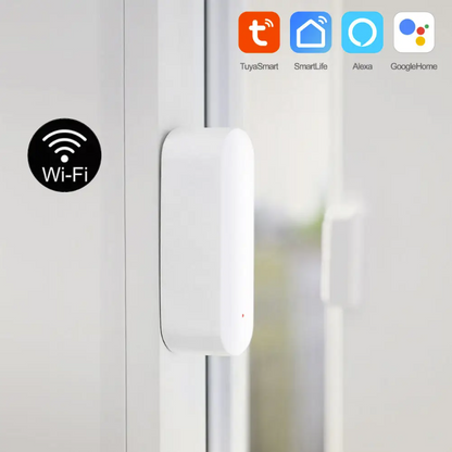 Smart Wi-Fi Door/Window Sensor with App Notification Alert, works with Alexa & Google Assistant