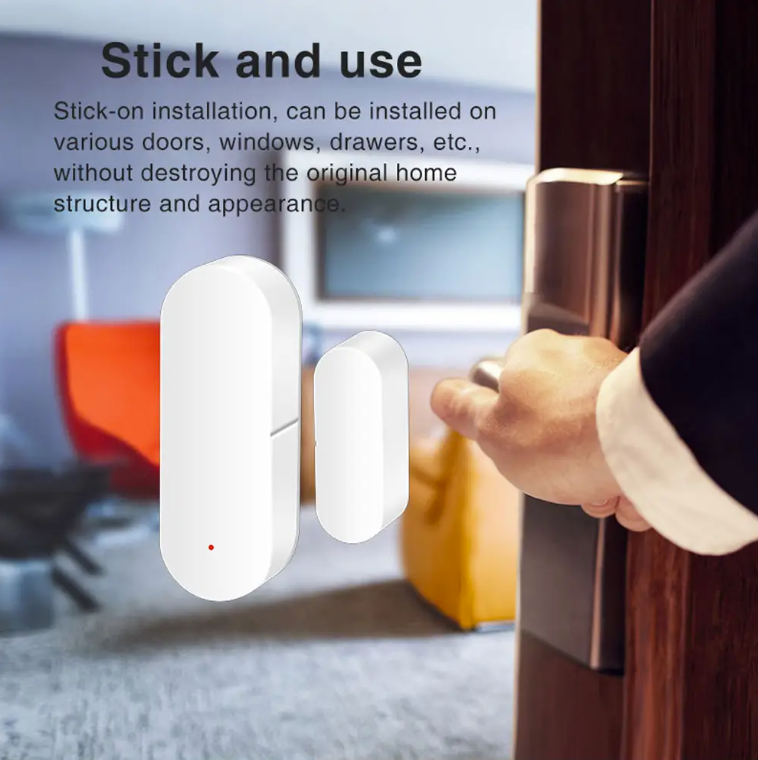 Smart Wi-Fi Door/Window Sensor with App Notification Alert, works with Alexa & Google Assistant