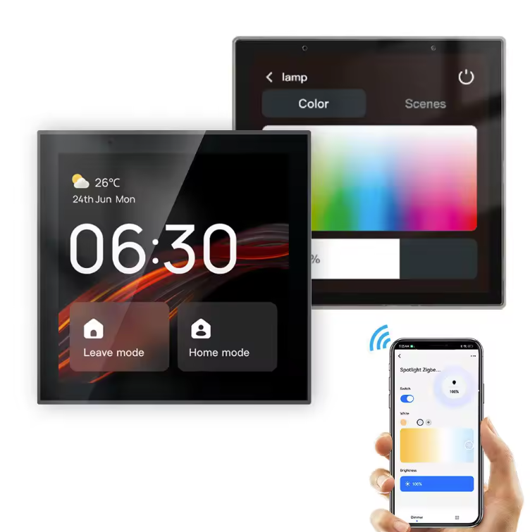 Smart 4" In-Wall LCD Home Control Panel