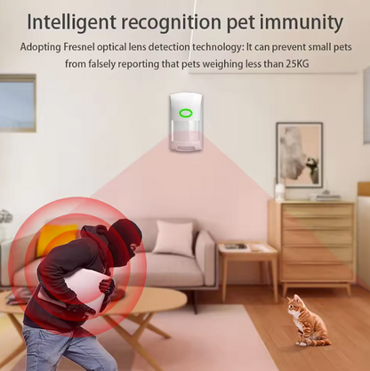 Smart Wireless PIR Sensor with Pet Immunity