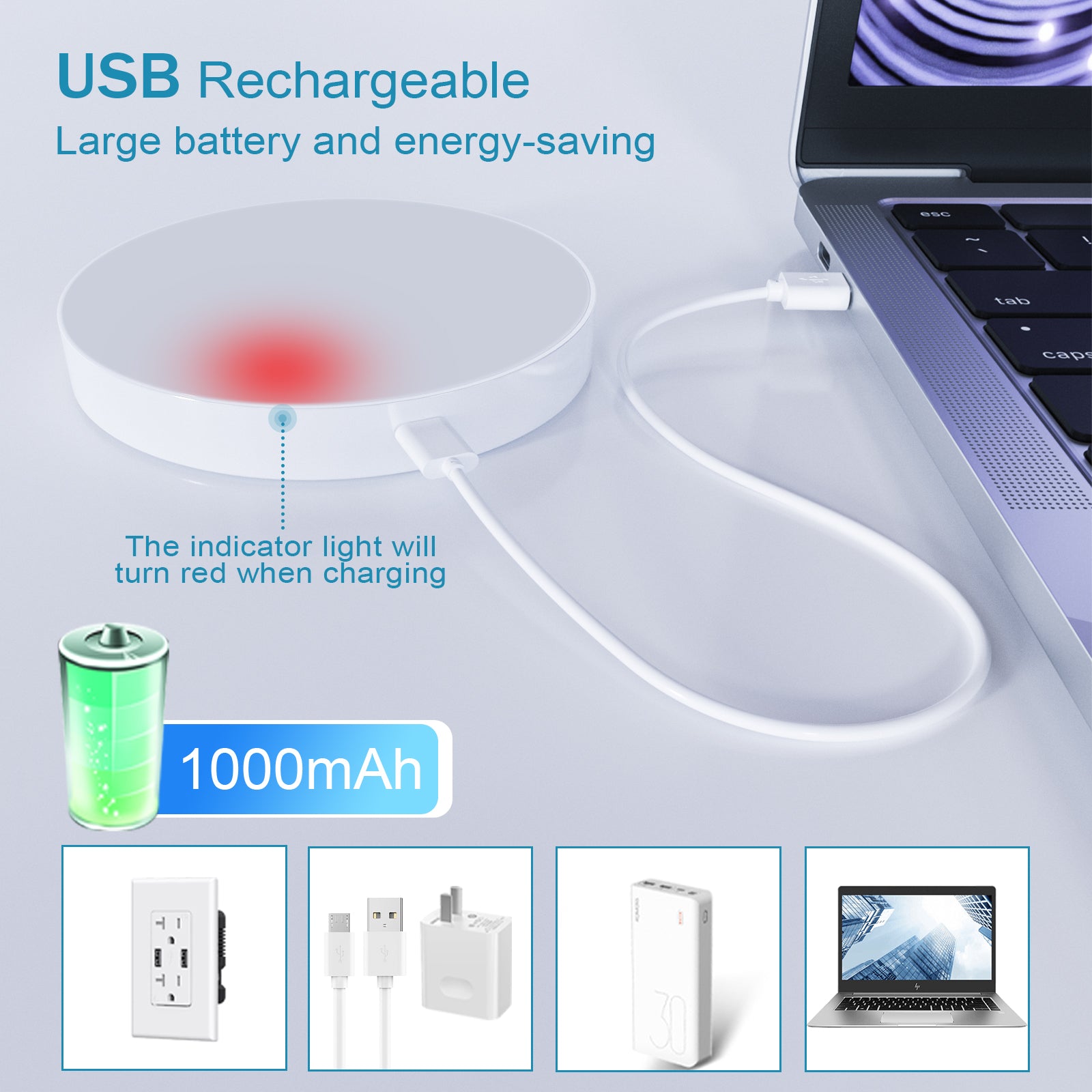 Round tap LED Night Light